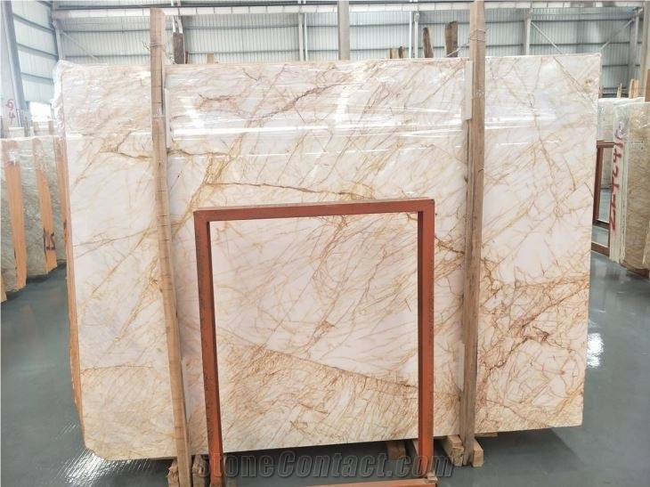 Chinese Spider Golden Gold Marble Big Slabs Tiles