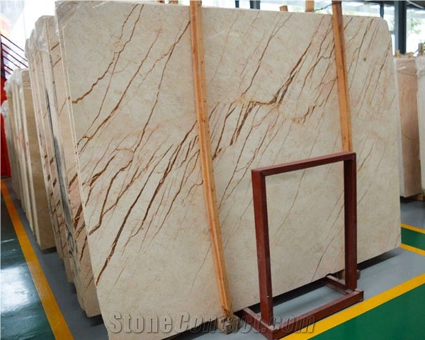 Crema Eva Evita King Menes Gold Marble Slabs Tiles