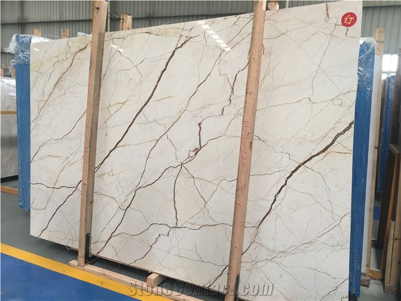 Crema Eva Evita King Menes Gold Marble Slabs Tiles