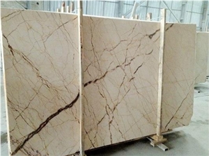 Crema Eva Evita King Menes Gold Marble Slabs Tiles