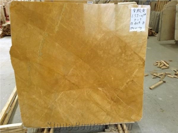 Golden Imperial Marble 2cm 3cm Floor Tiles Slabs