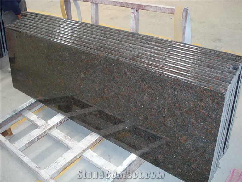 India English Tan Braun Brown Granite Slabs Tiles