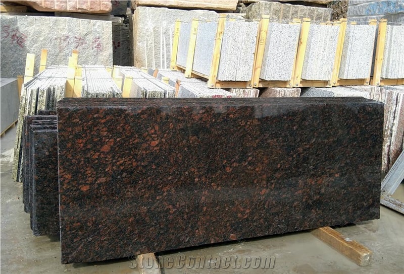 India English Tan Braun Brown Granite Slabs Tiles