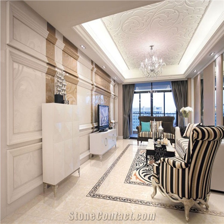 Moonlight Beige Marble Polished Big Slab/Project/Flooring