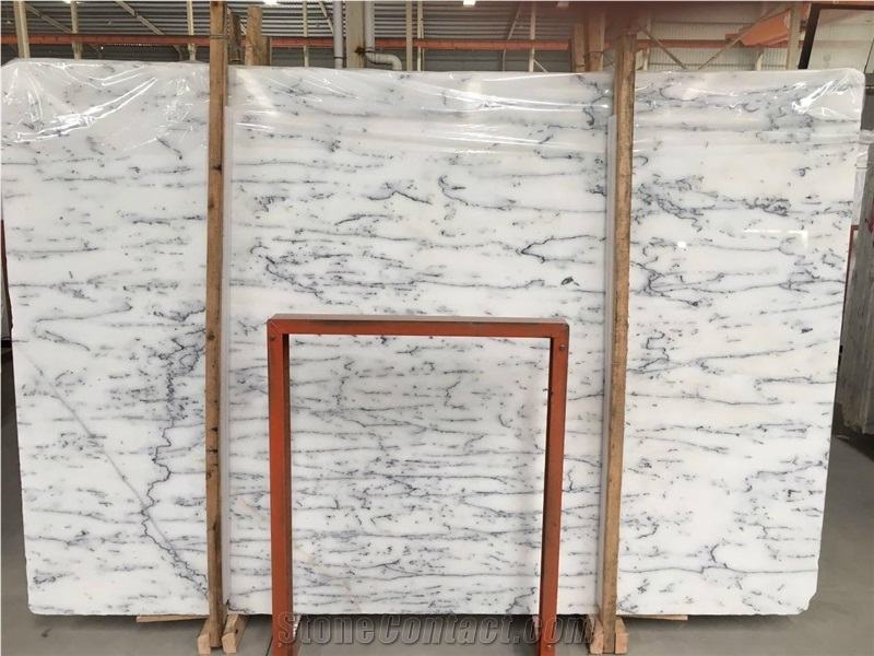 New Crystal Statuario Marble Slabs Flooring Tiles