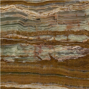 Pakistan Bamboo Green Onyx Slabs Tiles