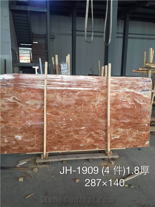 Philippines Bulacan Pink Red Marble Slabs Tiles