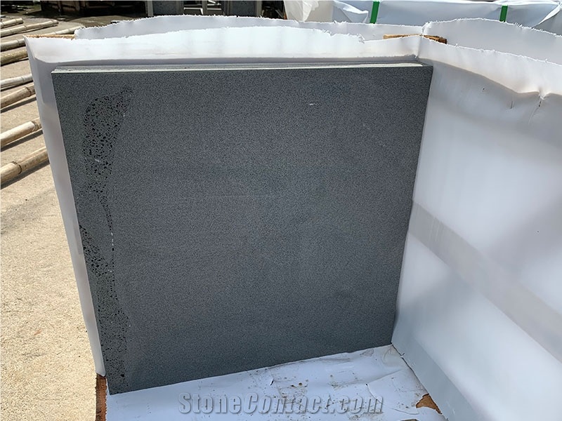 Black Basalt Stone Tiles for Flooring