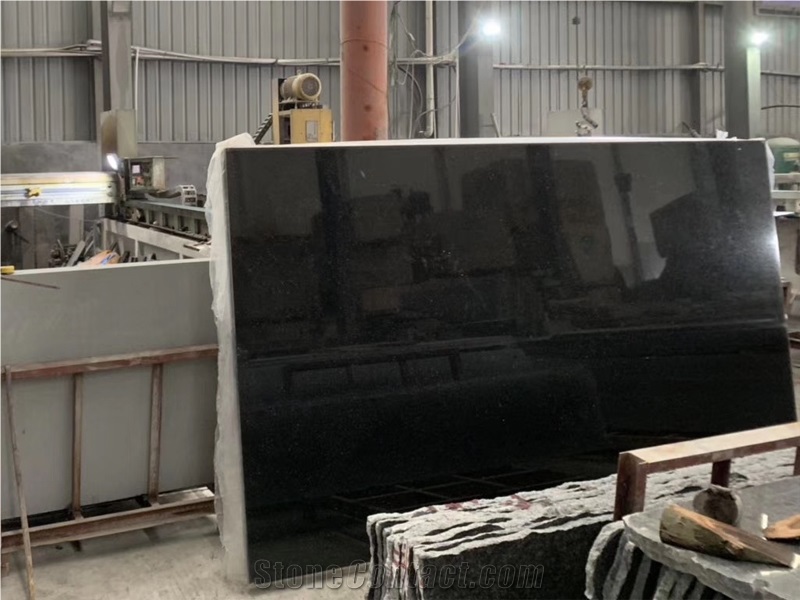 Black Galaxy Granite Half Slab Tiles