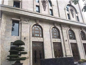 China Golden Crystal Granite Slab