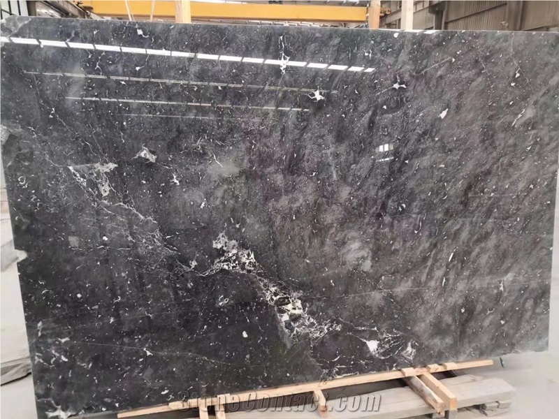 China Material Romantic Grey Marble Slab