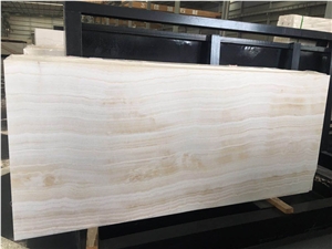 Turkey White Onyx Slab Backlight Vein Cut