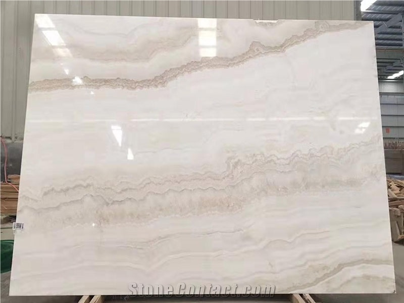 White Veins Onyx Slab