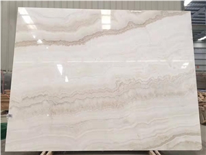 White Veins Onyx Slab