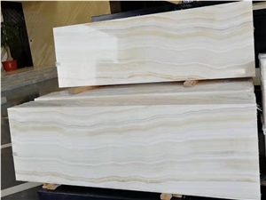 White Veins Onyx Slab