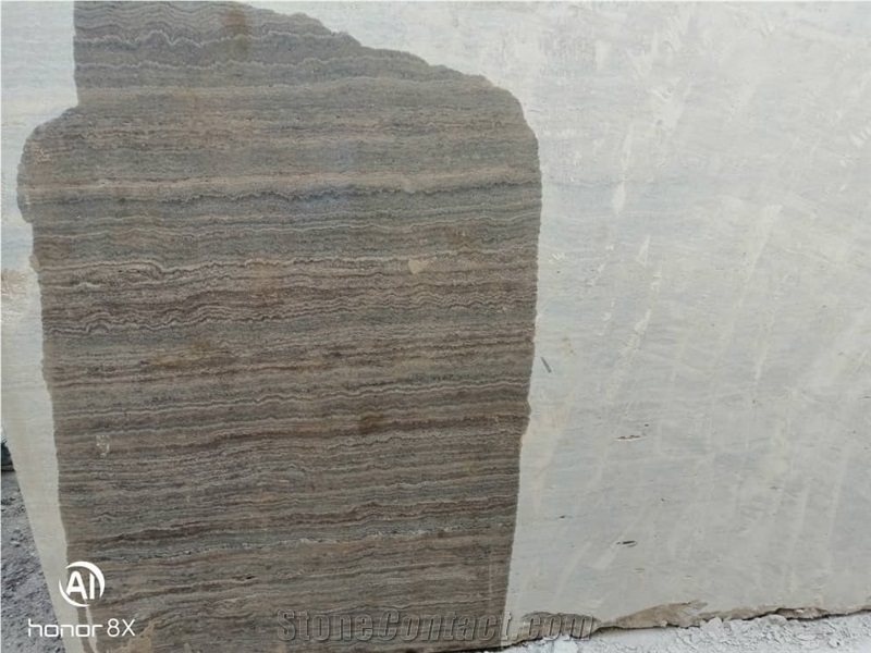 Silver Travertine Block