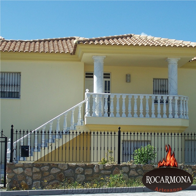 Blanco Macael Marble Balustrades