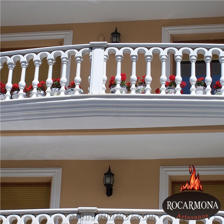 Blanco Macael Marble Balustrades