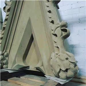 Sandstone Building Ornaments,Niche Gablet Stones