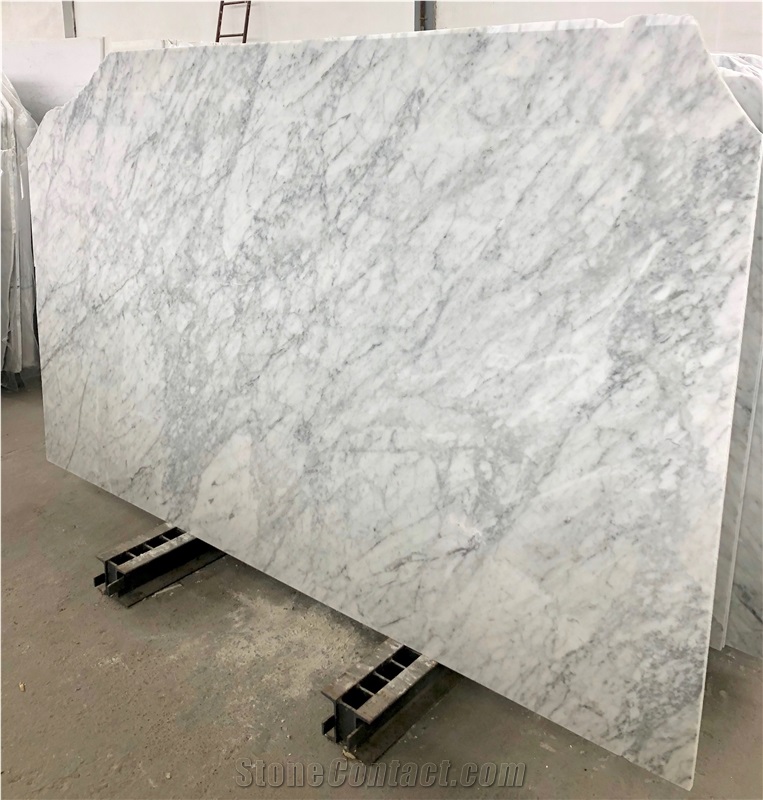 Bianco Carrara Cd Marble Slabs, Tiles