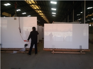 Super White Nano Glass Stone Slabs