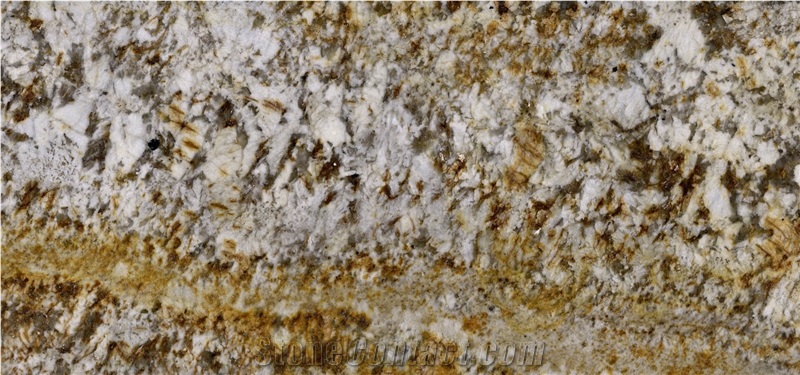 Snow Gold Granite Slabs, Tiles