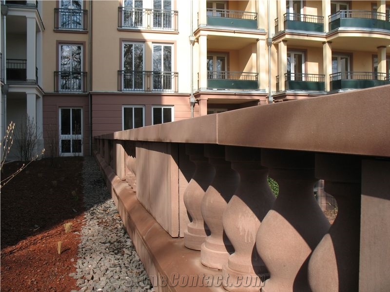 Red Sandstone Baluster
