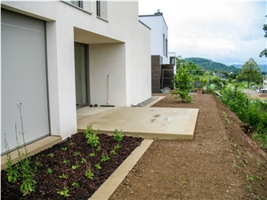 Terrace Floor Slabs from Udelfanger Sandstone