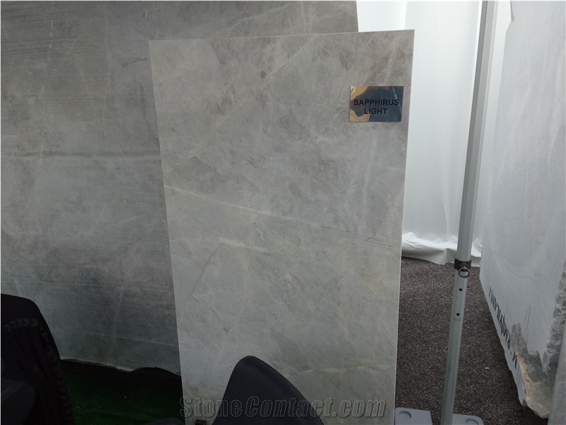 Sapphirus Light Marble Slabs, Tiles