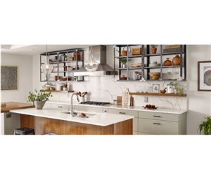 Top Selling Gold Calacatta Quartz Countertops
