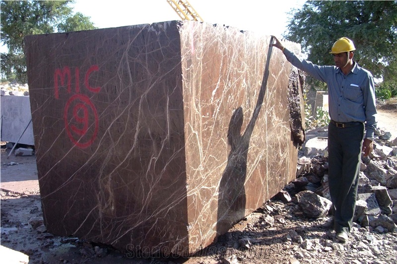 Rainforest Brown Marble Block