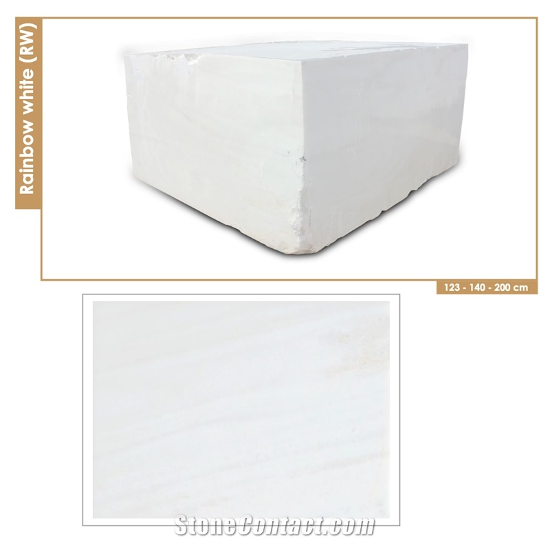 Ariana Lazuli White Marble Block