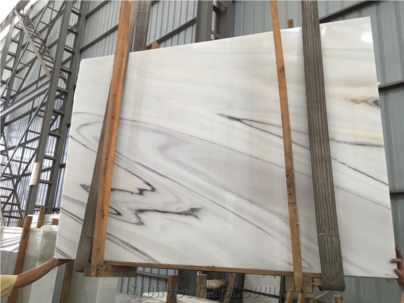 Ariana Lazuli White Marble Slabs