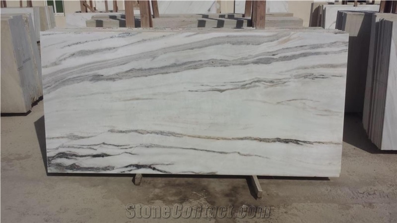 Ariana Lazuli White Marble Slabs