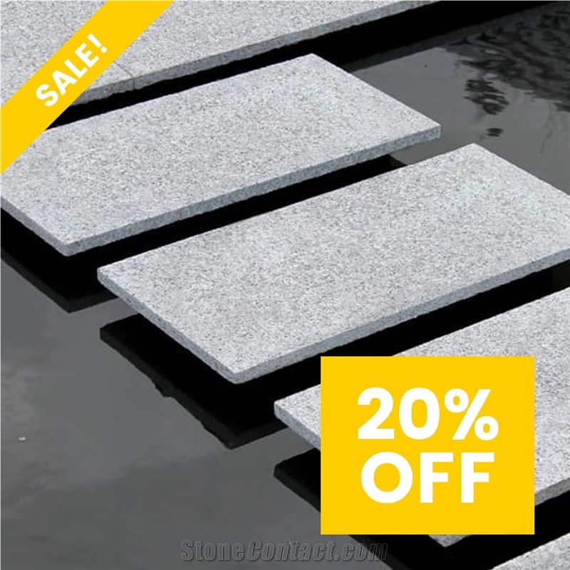 Silver Grey Granite Paving