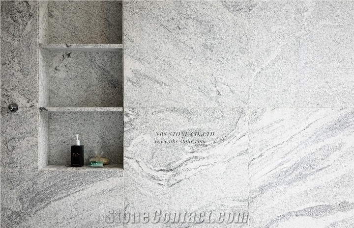 New Viscount White Covering Granite Slabs
