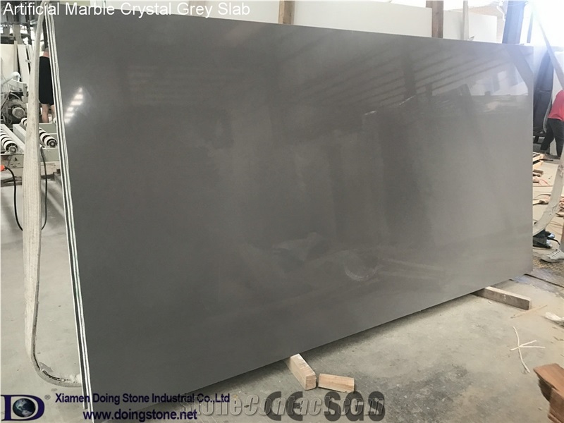Artificial Marble Crystal Grey Prime Slabs