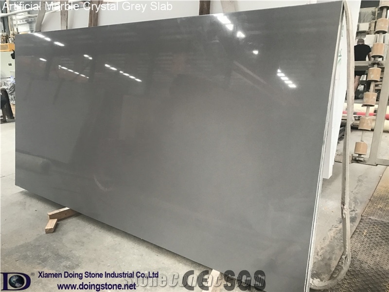 Artificial Marble Crystal Grey Prime Slabs