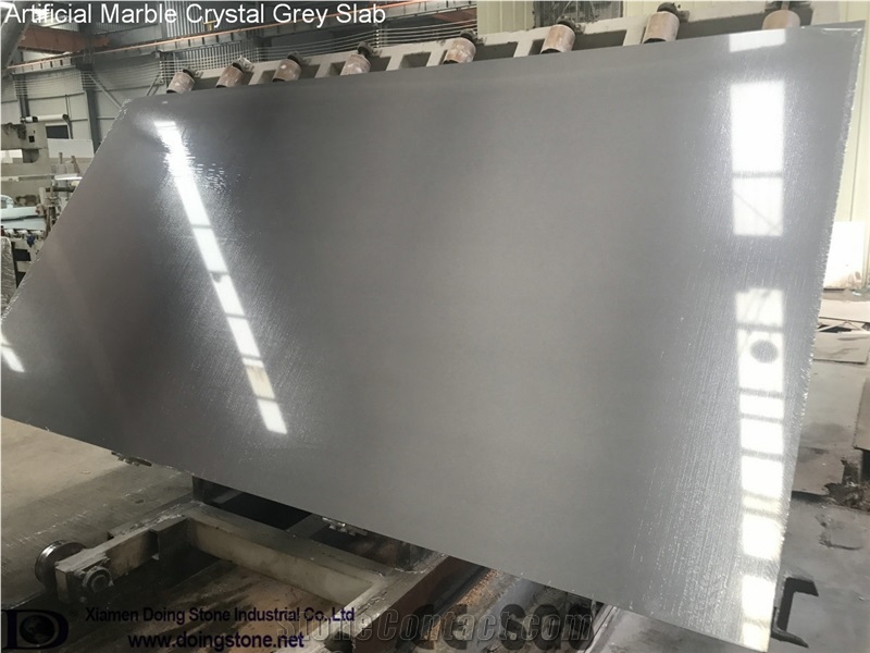 Artificial Marble Crystal Grey Prime Slabs