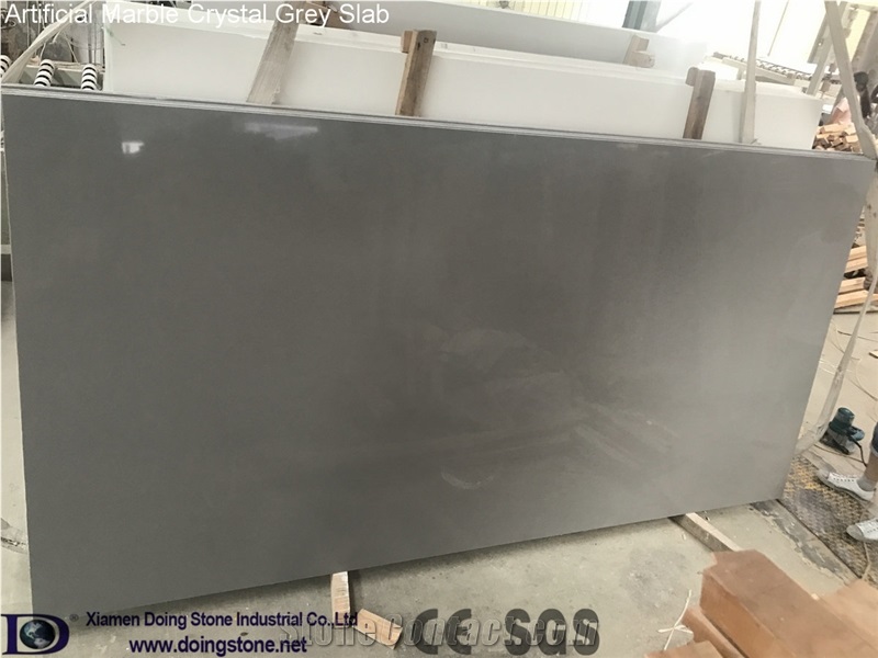 Artificial Marble Crystal Grey Prime Slabs
