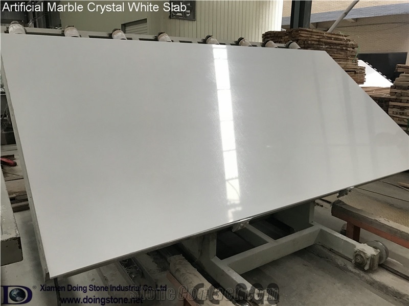 Artificial Marble Crystal White Prime Slab