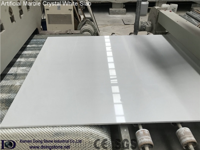Artificial Marble Crystal White Prime Slab