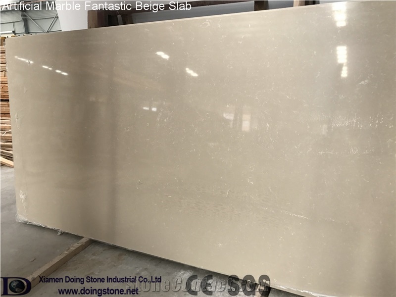 Artificial Marble Fantastic Beige Slabs