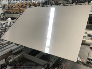 Artificial Marble Fantastic Beige Slabs
