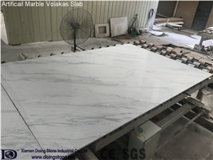 Artificial Marble Volakas Slab from Doingstone