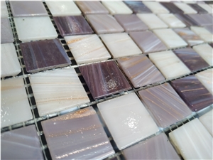 Beautiful Purple Glass Mosaic Tile