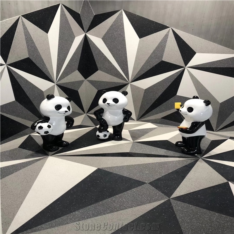 Black Terrazzo Tile,Cement Tile,Rsl1015