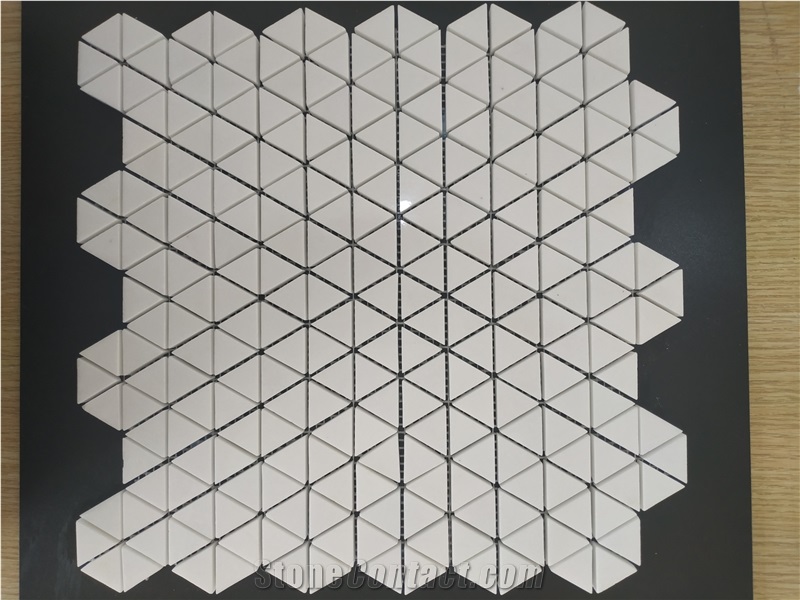 Carrara White Marble Mosaic Tile for Bathroom