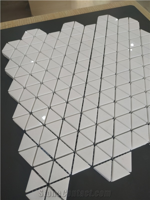Carrara White Marble Mosaic Tile for Bathroom