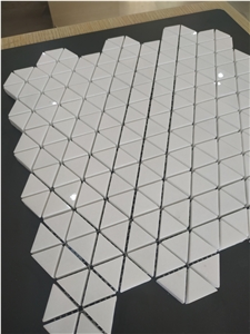 Carrara White Marble Mosaic Tile for Bathroom